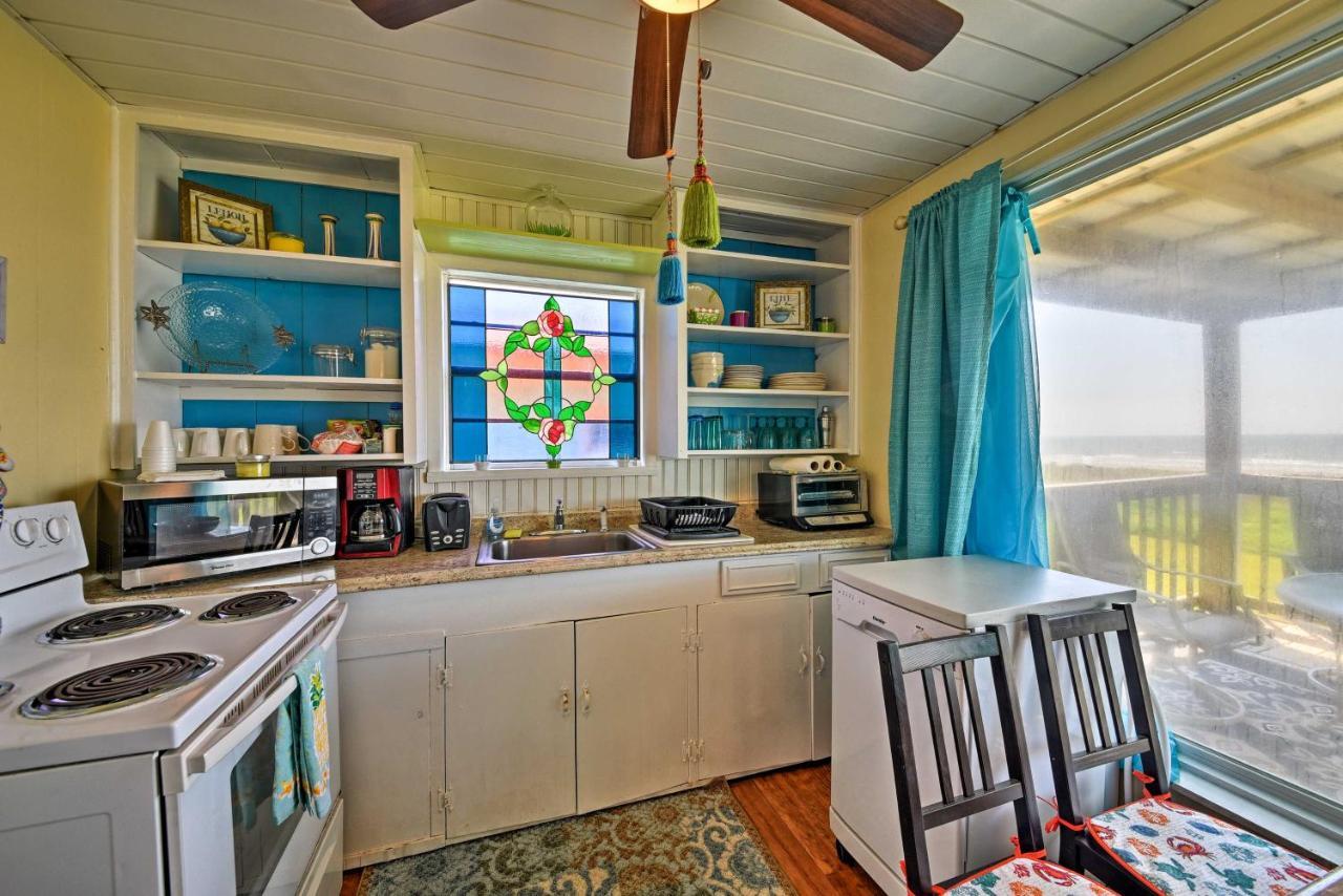 Galveston Beach House With Private Deck And Gulf Views Exterior foto
