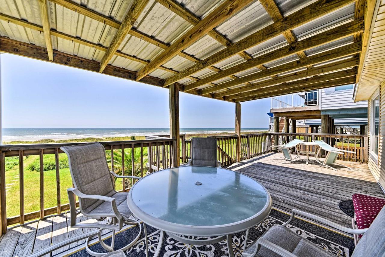Galveston Beach House With Private Deck And Gulf Views Exterior foto