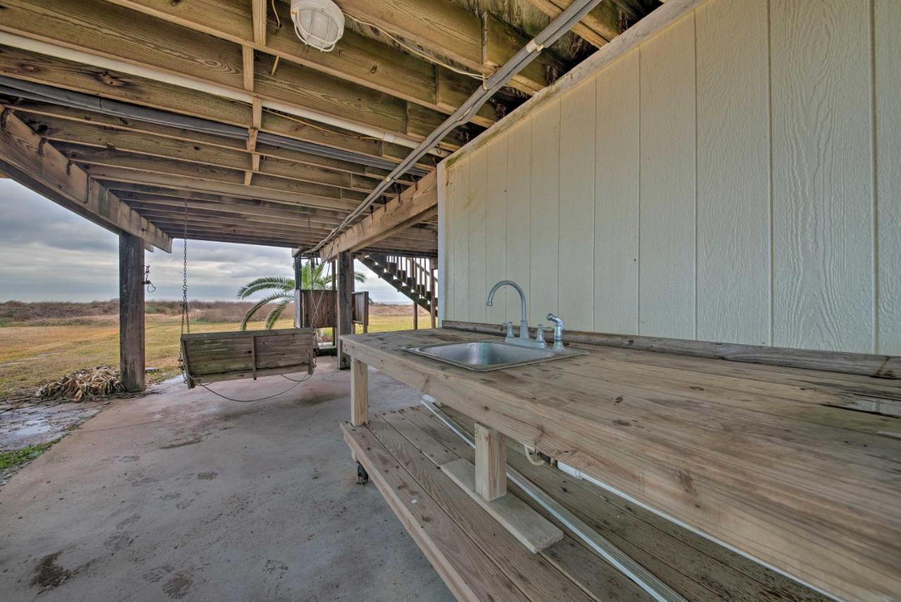 Galveston Beach House With Private Deck And Gulf Views Exterior foto