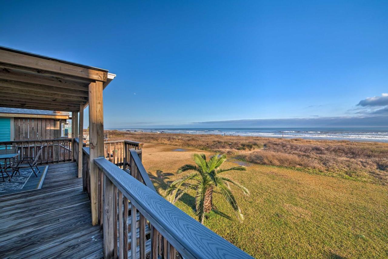 Galveston Beach House With Private Deck And Gulf Views Exterior foto